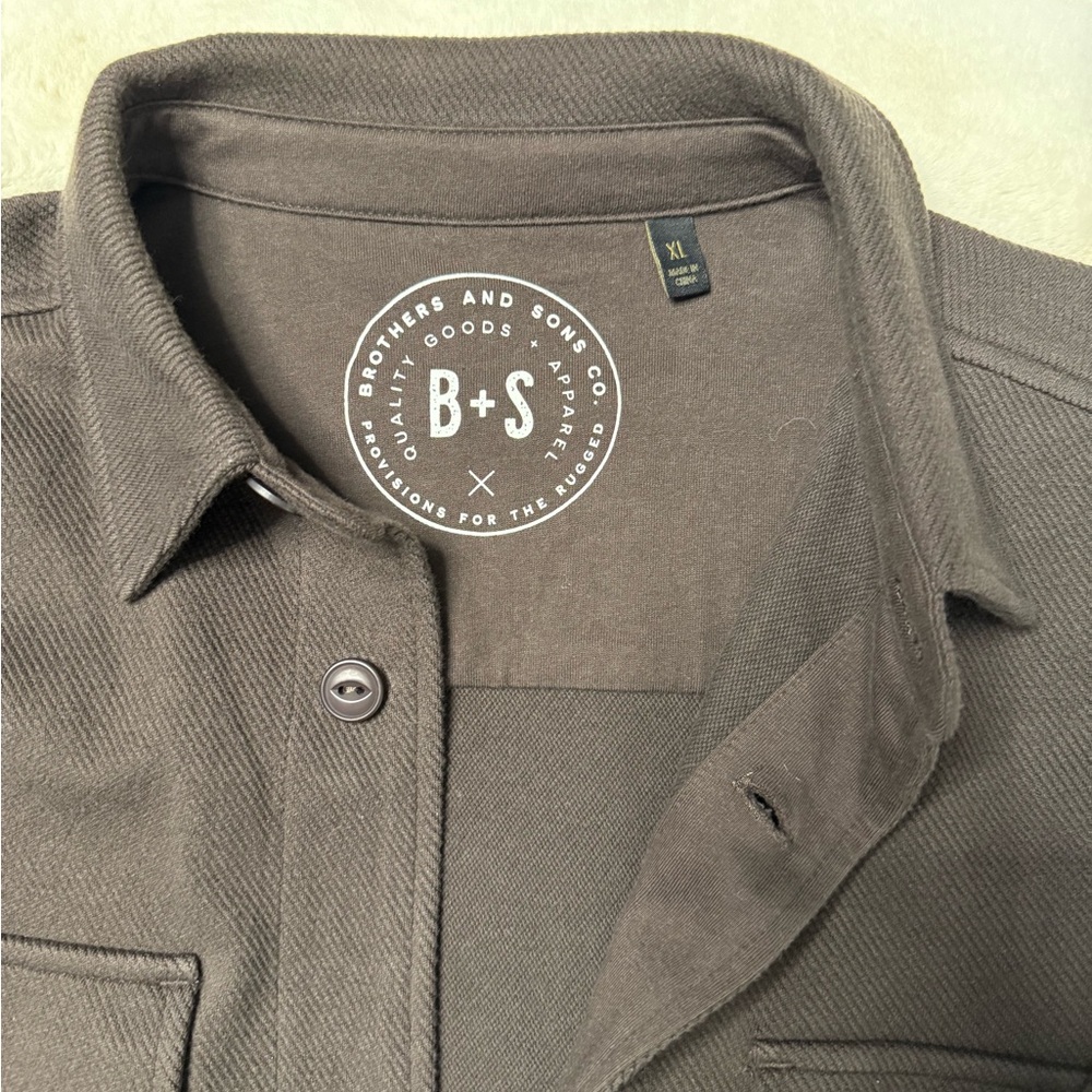 Men's Taupe Shirt Jacket